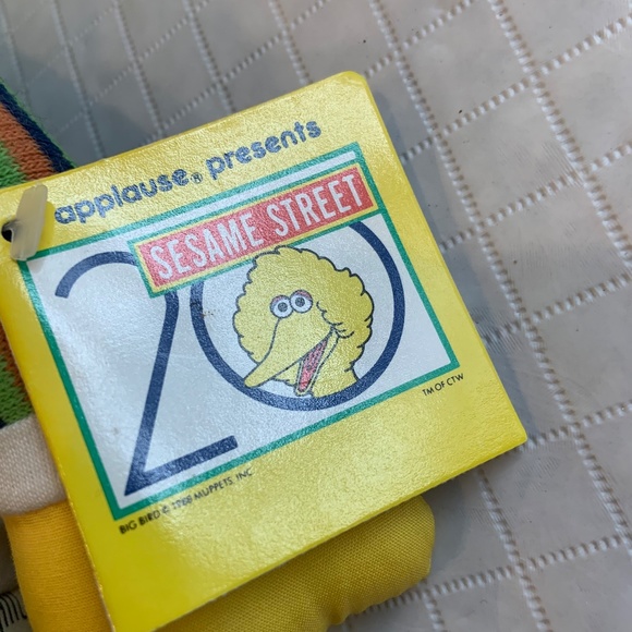 Vintage Sesame Street Bert Jim Henson Retro Muppet Doll Plush w/ Tags - Picture 12 of 16